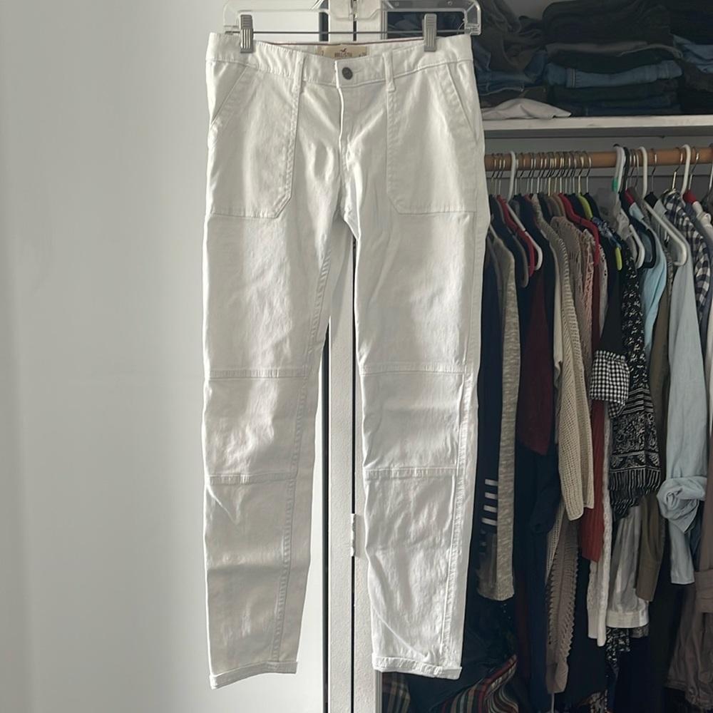 Hollister white jeans